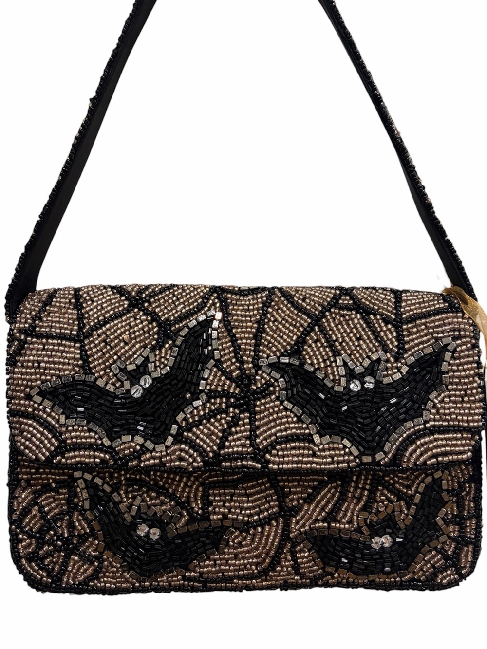 NWT: *Viral* Spooky Bats Beaded Bag🦇🕸️ From India to You🦇🕸️